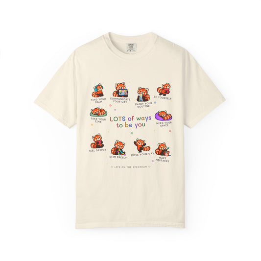 Lots of Ways to Be You Red Panda Tee
