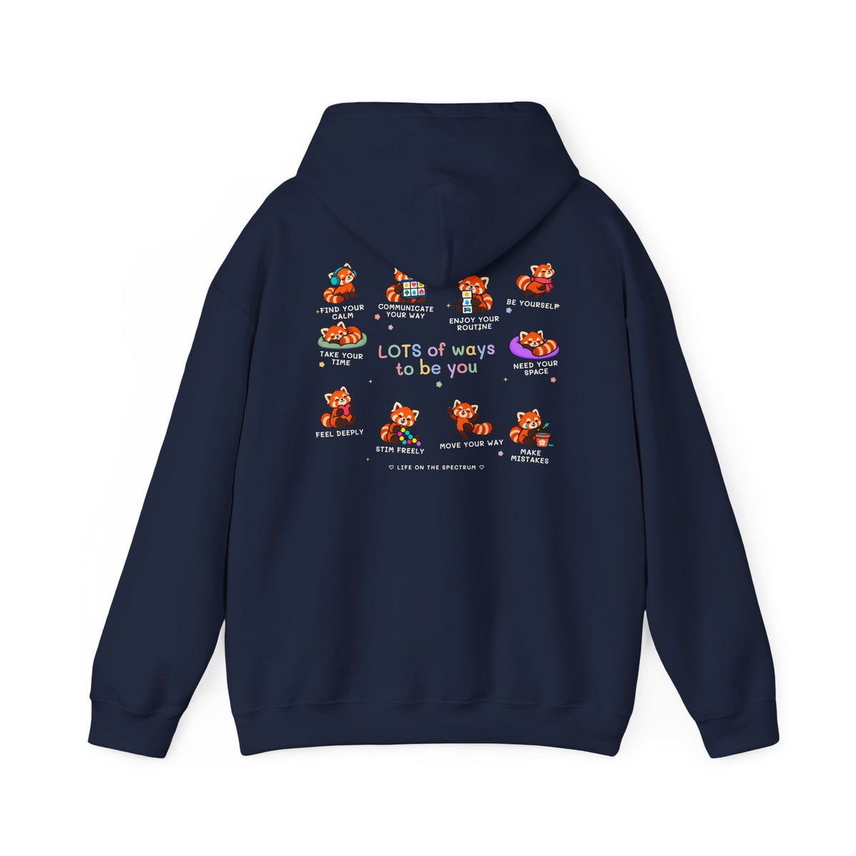Lots of Ways to Be You Red Panda Hoodie