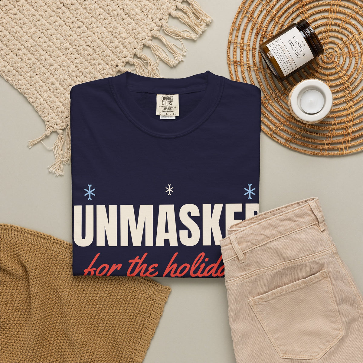 Unmasked for the Holidays Tee