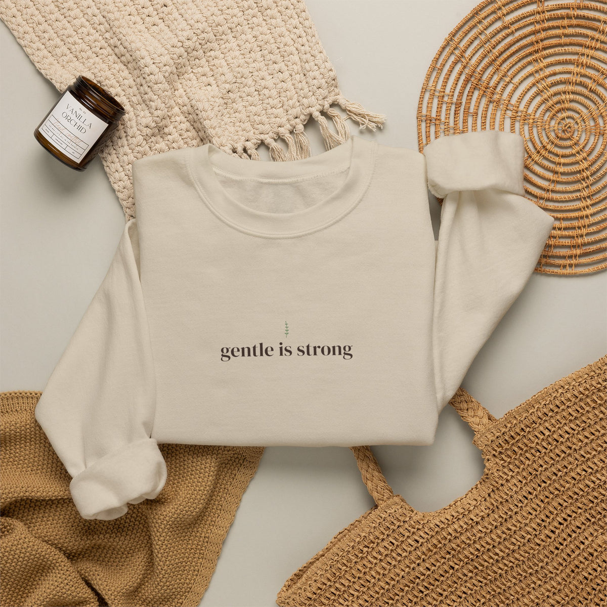 Gentle Is Strong Crewneck Sweatshirt