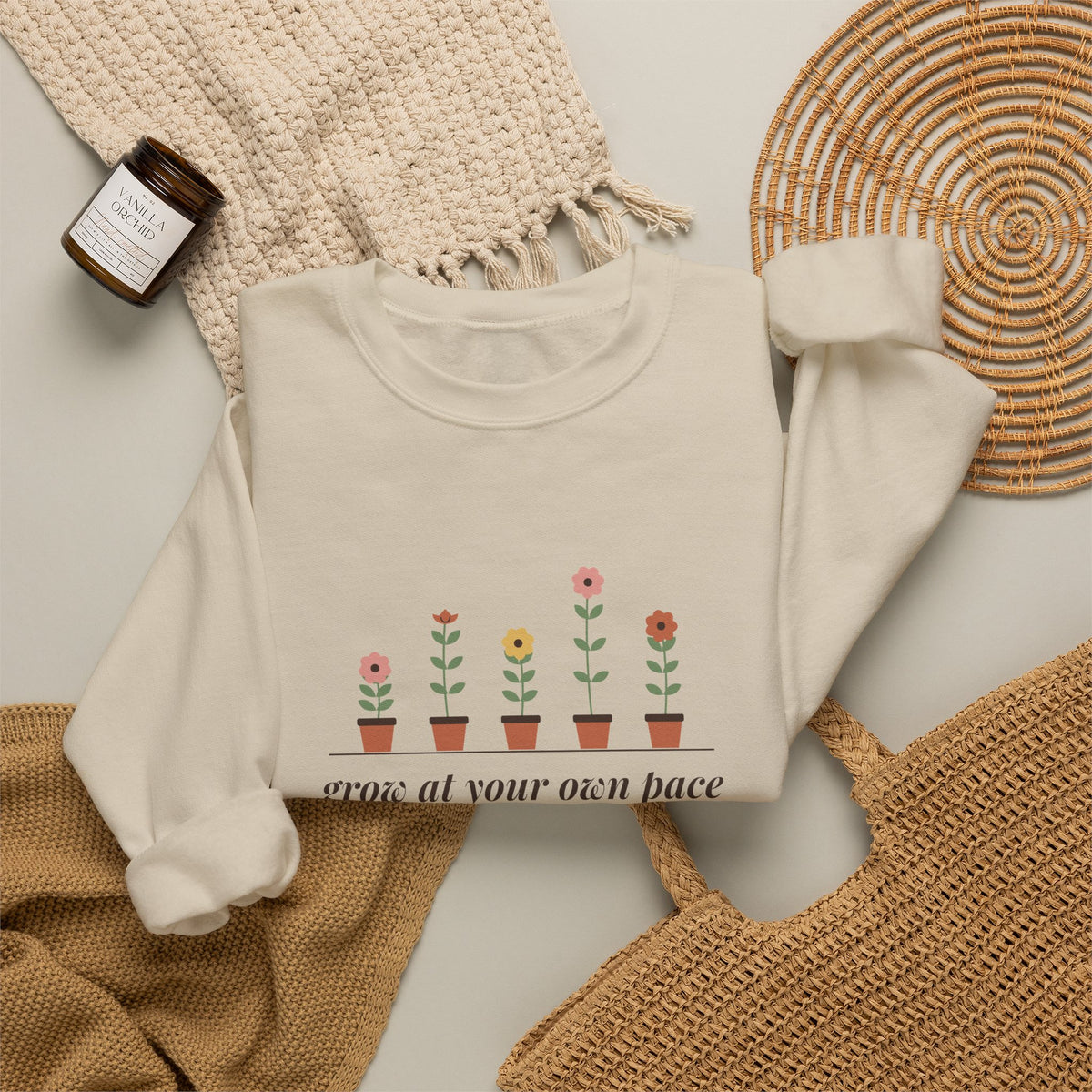 Grow at Your Own Pace Crewneck Sweatshirt