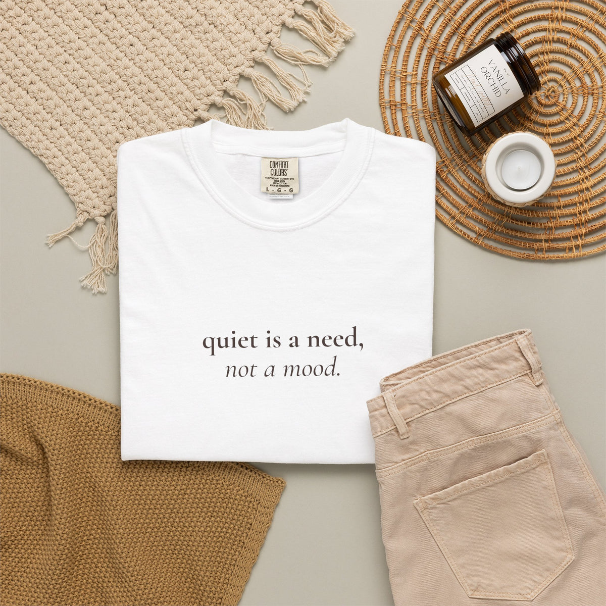 Quiet Is a Need, Not a Mood Tee
