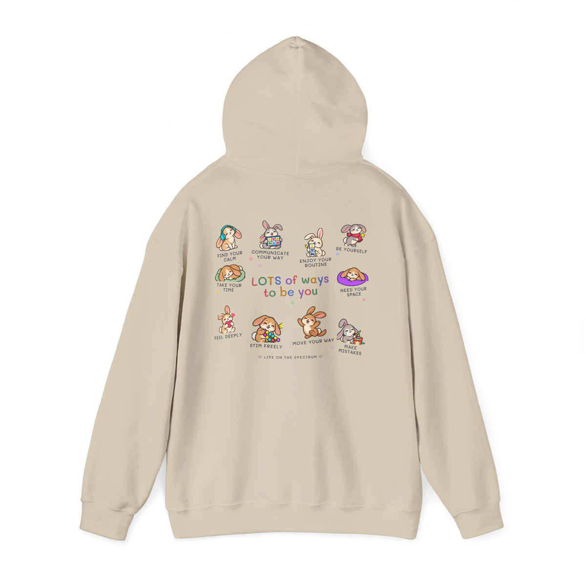 Lots of Ways to Be You Bunny Hoodie