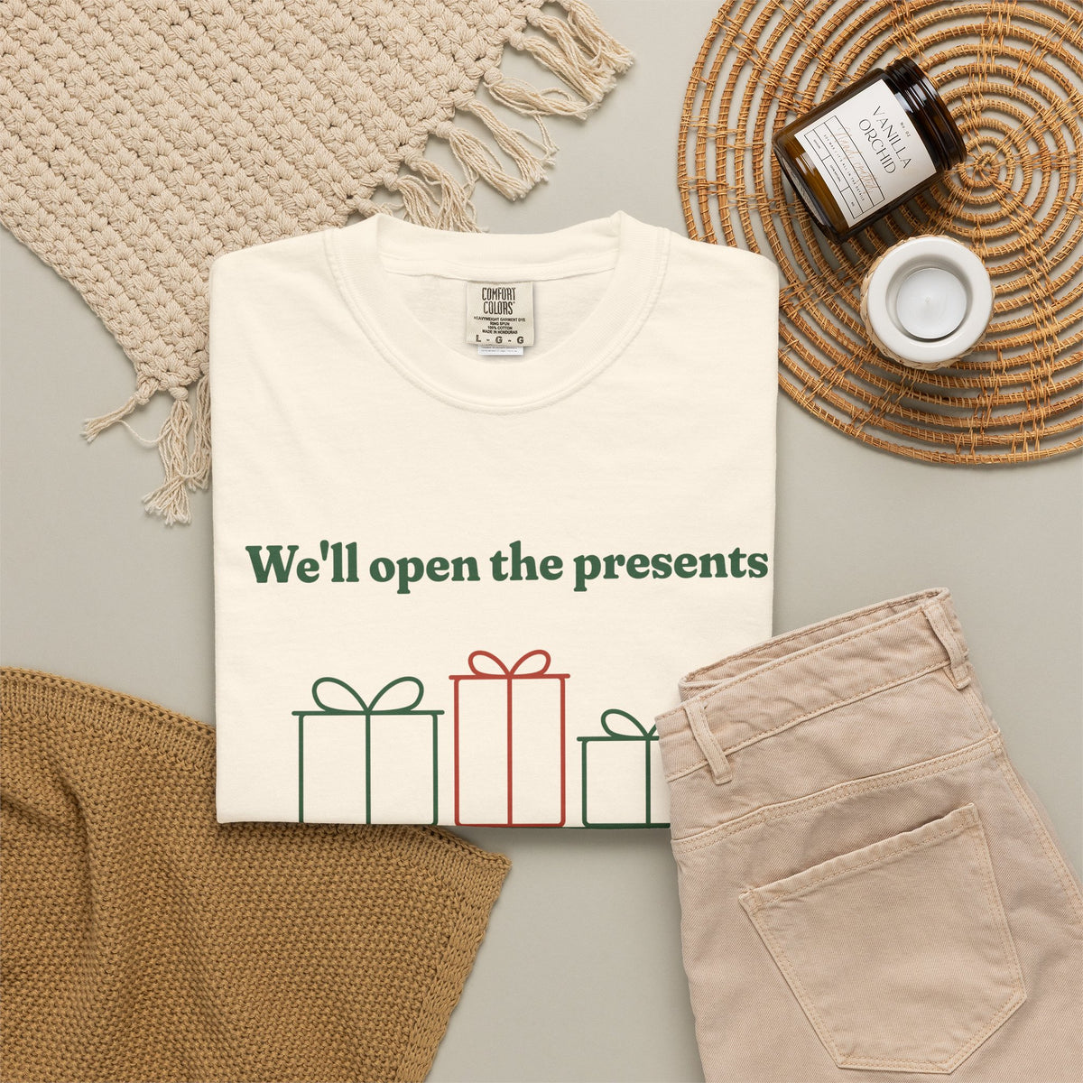 Presents When We're Ready Christmas Tee