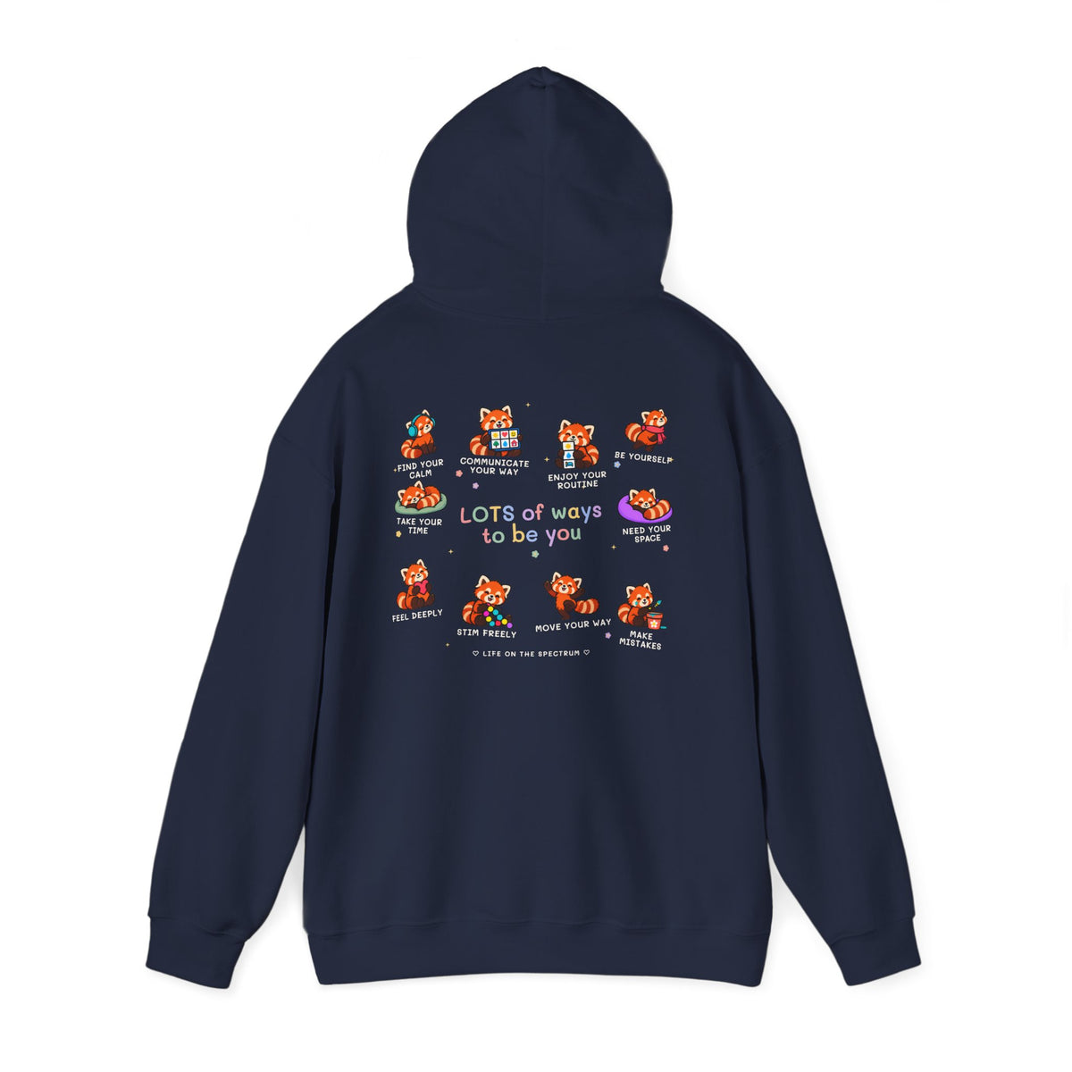 Lots of Ways to Be You Red Panda Hoodie