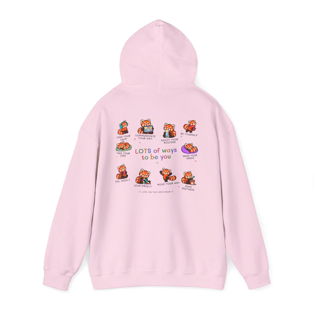 Lots of Ways to Be You Red Panda Hoodie