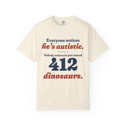 412 Dinosaurs Autism Mom Tee