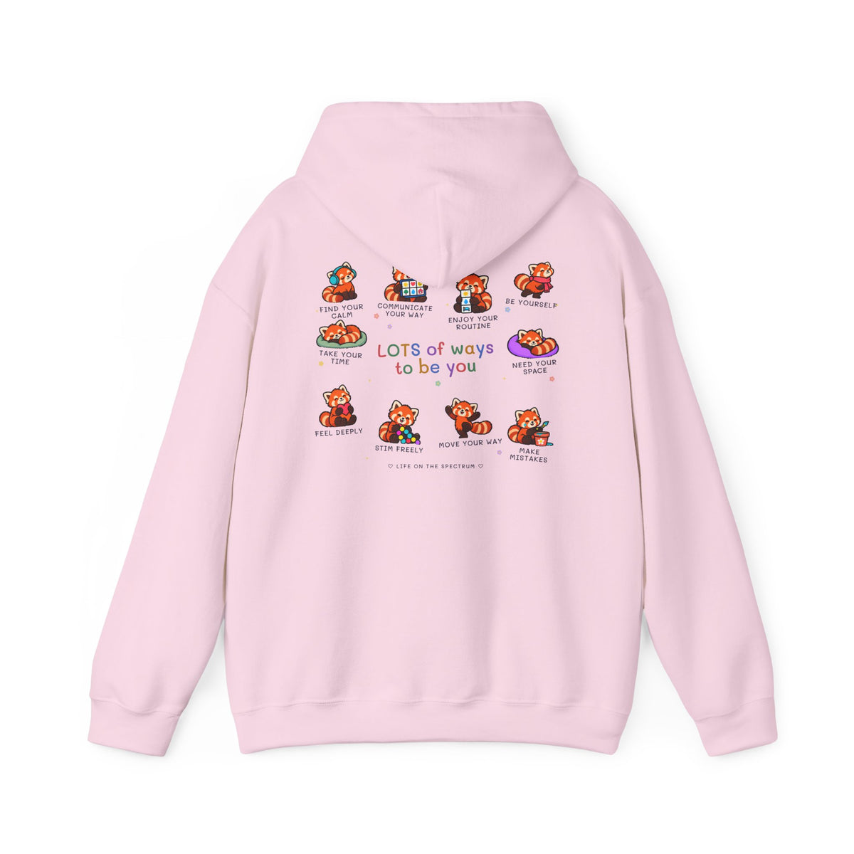 Lots of Ways to Be You Red Panda Hoodie