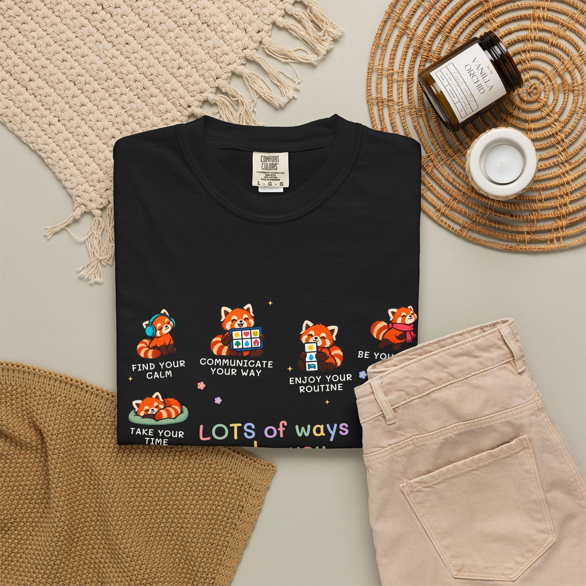 Lots of Ways to Be You Red Panda Tee