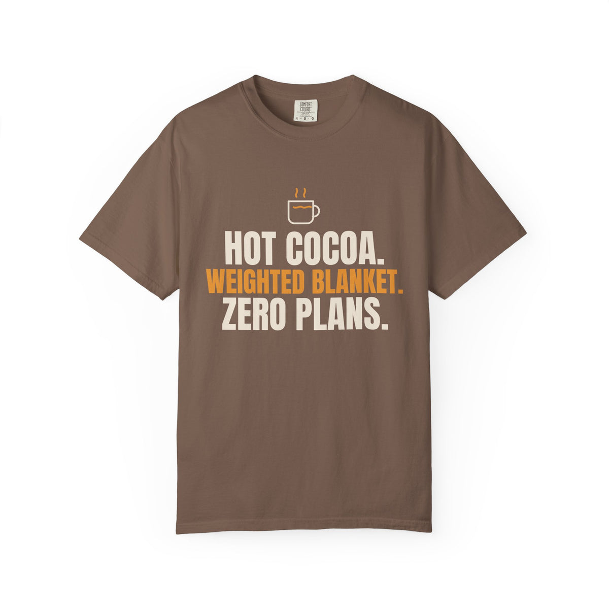 Cocoa, Weighted Blanket, Zero Plans Tee