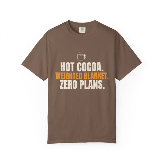 Cocoa, Weighted Blanket, Zero Plans Tee