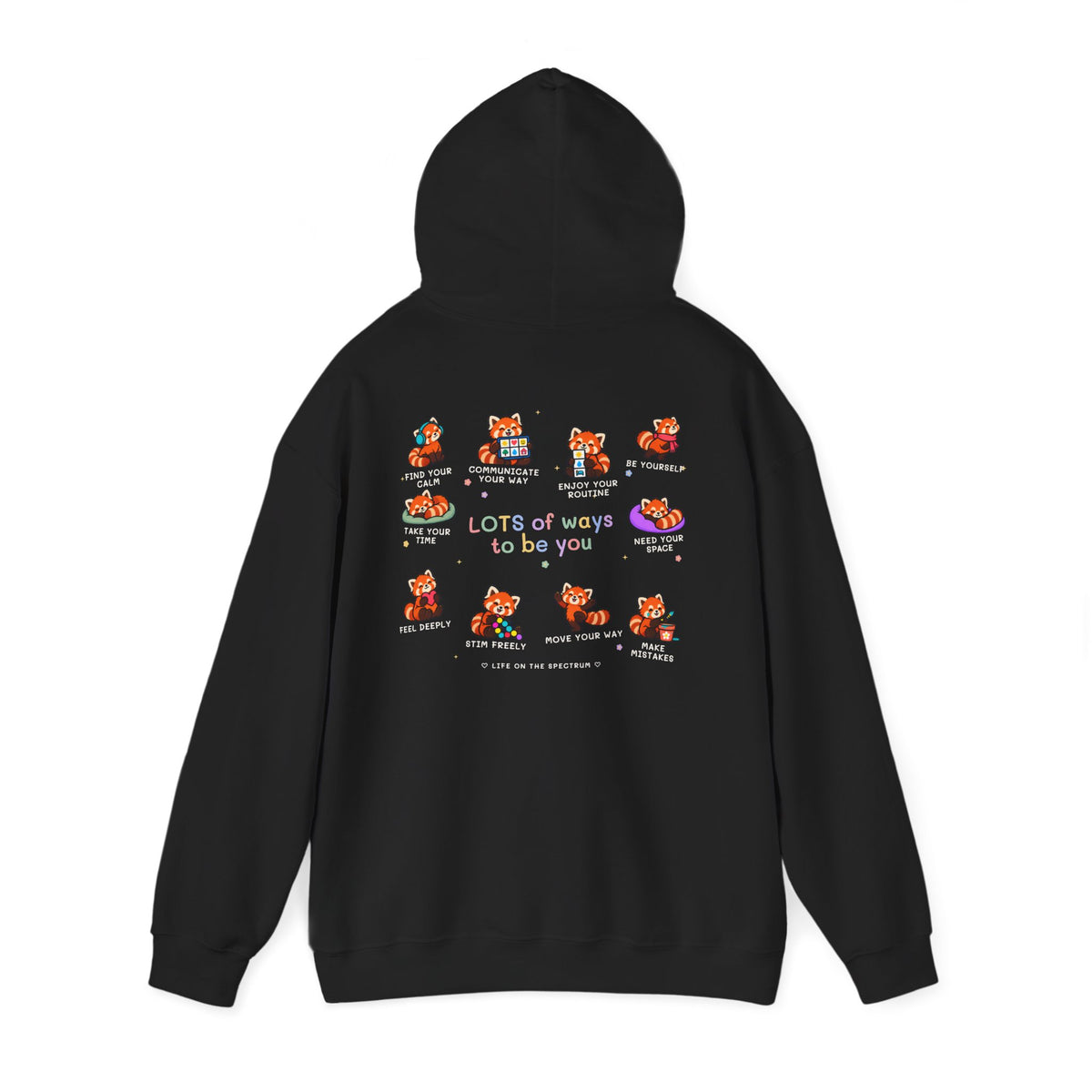 Lots of Ways to Be You Red Panda Hoodie