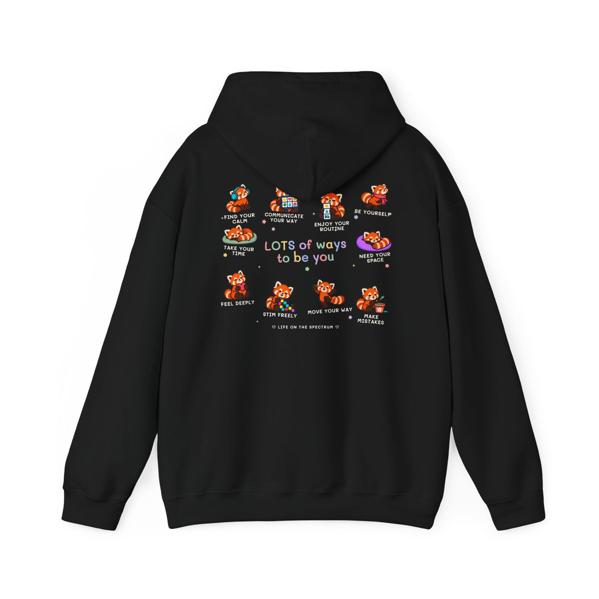 Lots of Ways to Be You Red Panda Hoodie