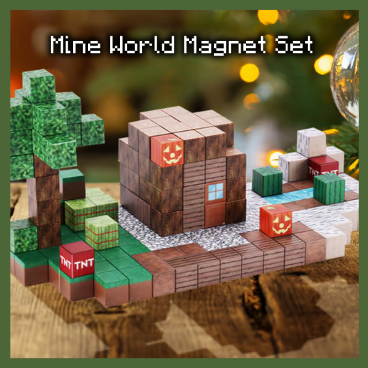 Mine World Magnet Set