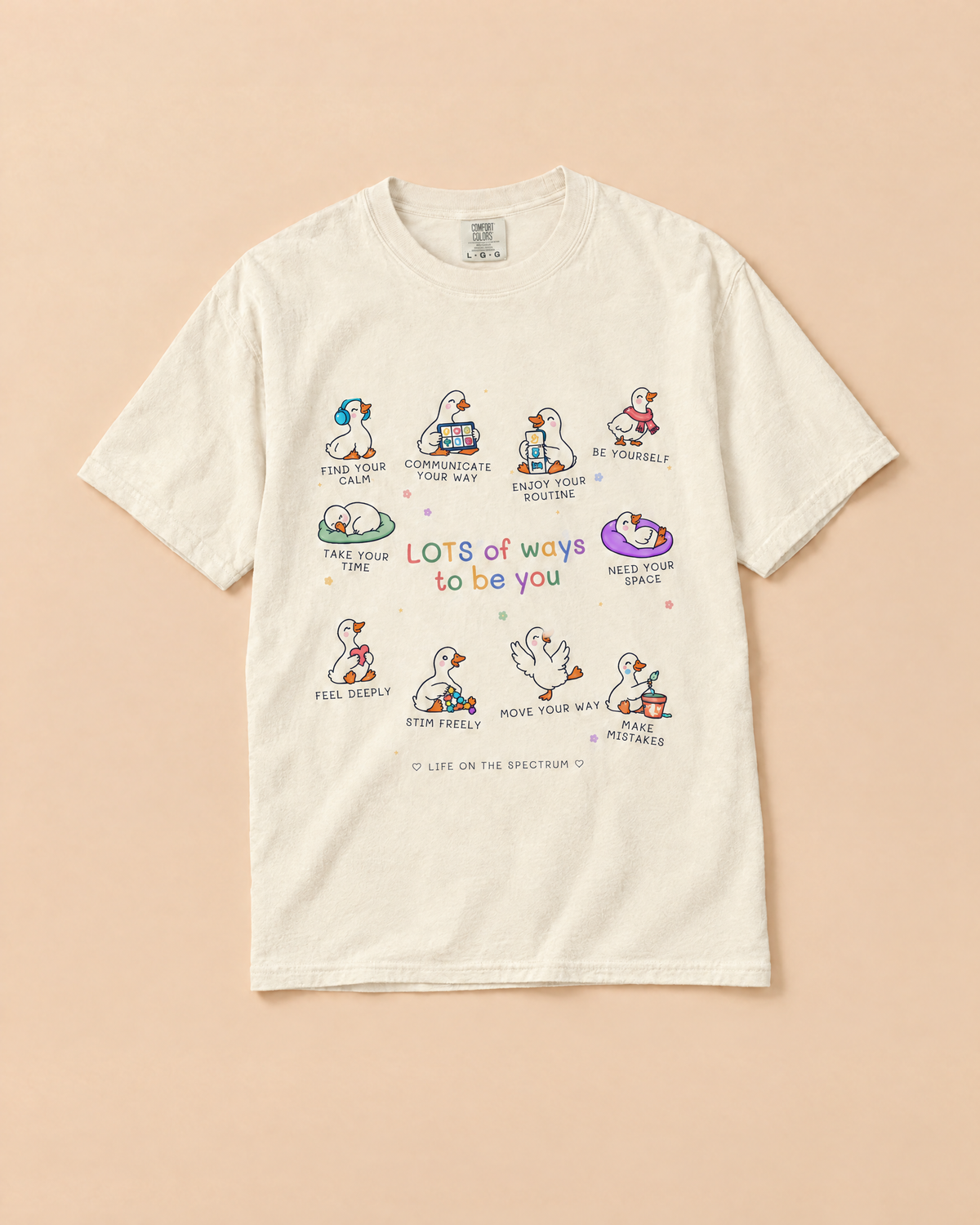 Lots of Ways to Be You goose tee in Ivory