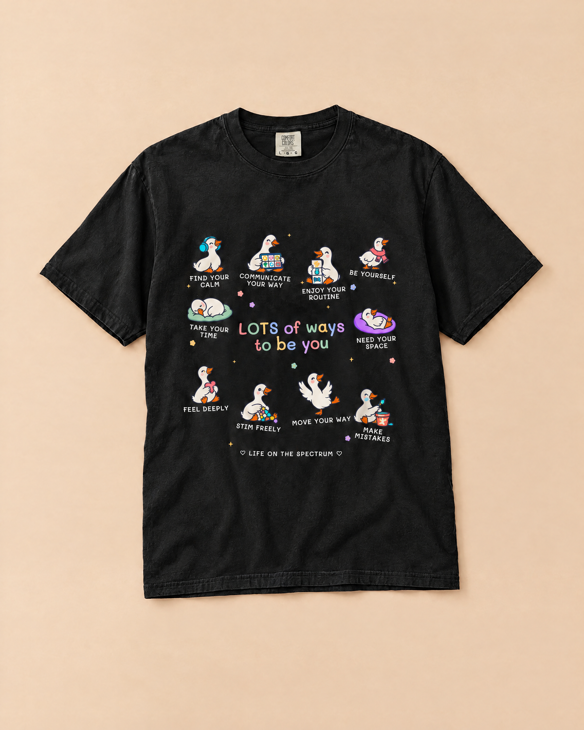 Lots of Ways to Be You goose tee in Black